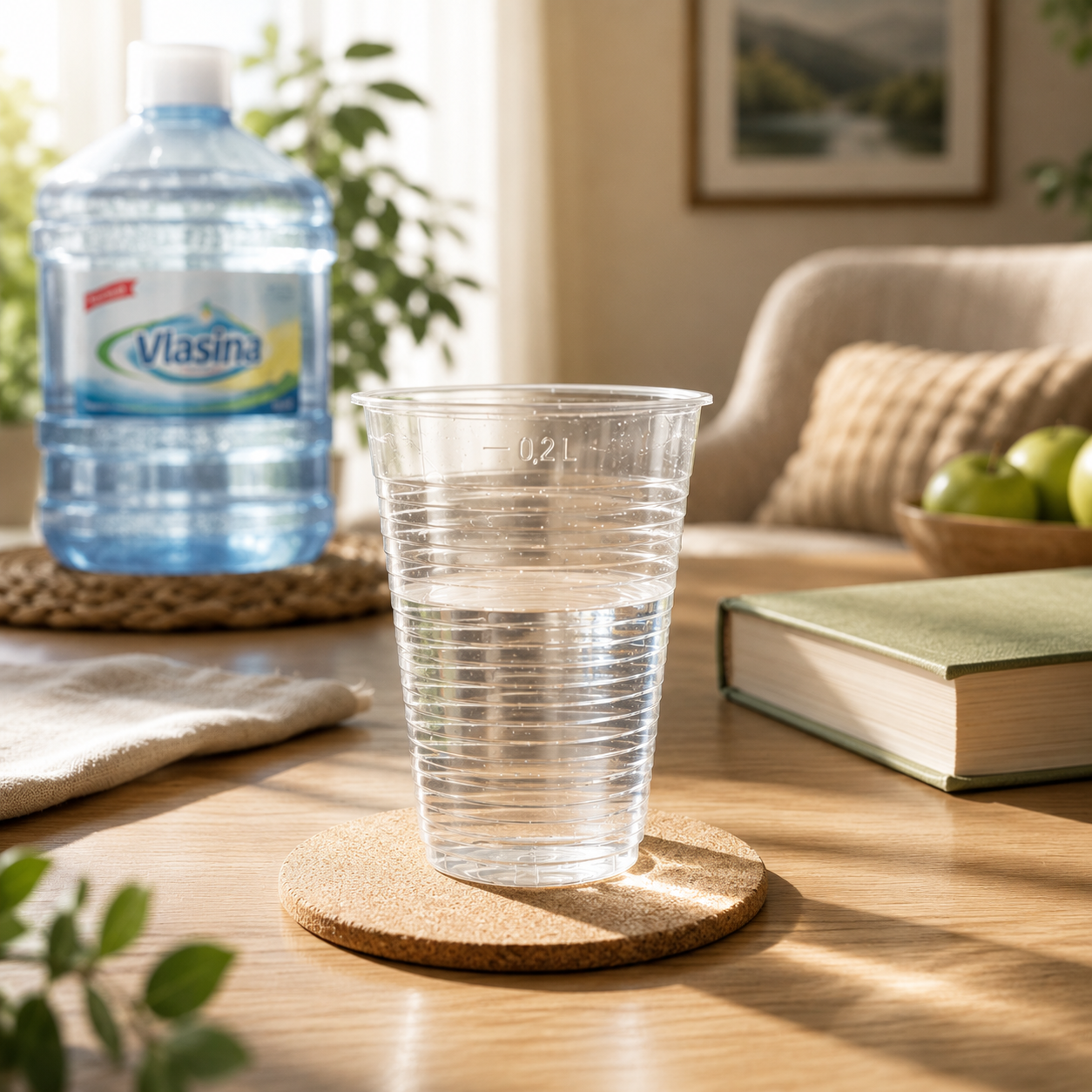 Plastične čaše za vodu 200ml